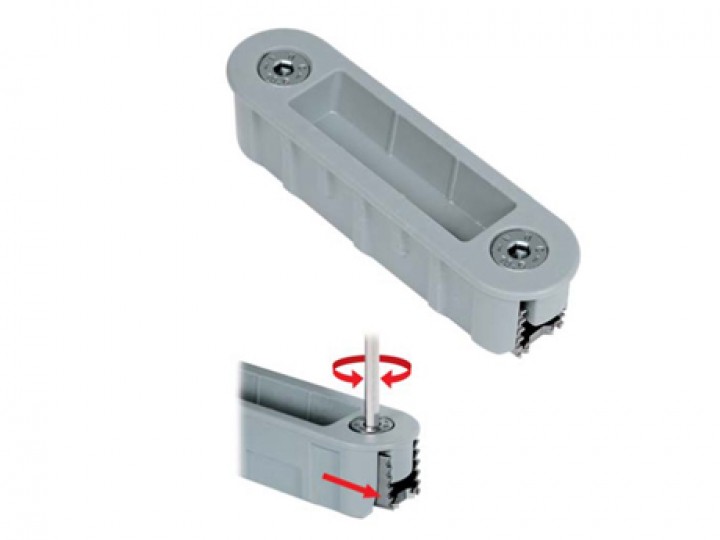 seřiditelný magnetický protiplech AluTop - povrch: Černý
